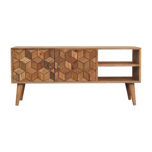 Cubana Media Unit 100% Solid Mango Wood