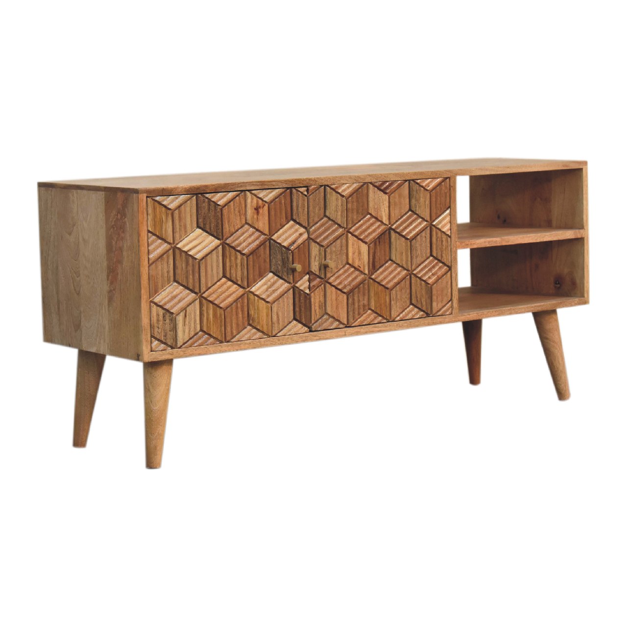 Cubana Media Unit 100% Solid Mango Wood