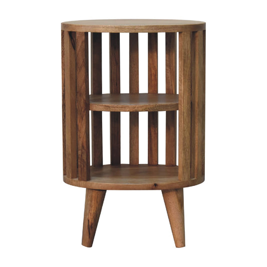Ariella Double Shelf Bedside 100% Solid Mango Wood