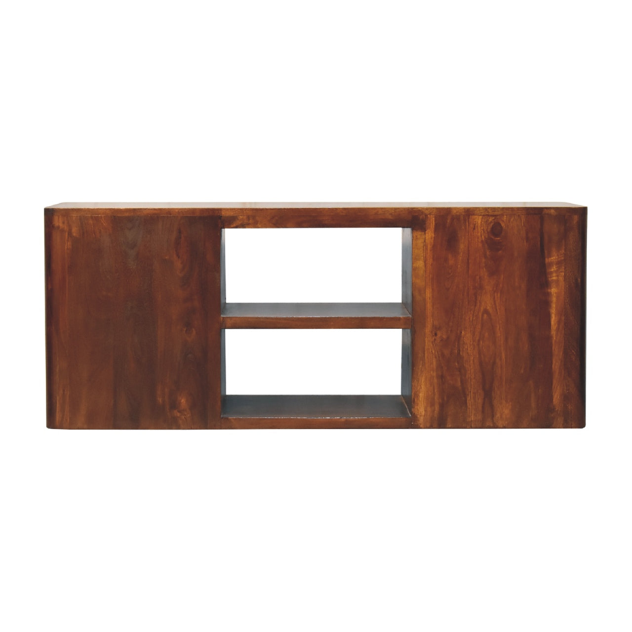 Luca Media Unit 100% Solid Mango Wood