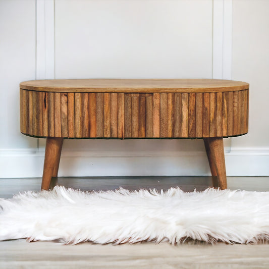 Mokka Solid Mango Wood Coffee Table