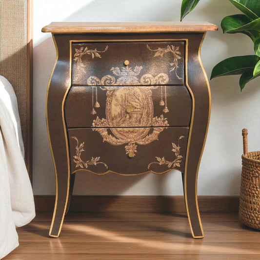 Coroner Bedside. Solid Mango Wood