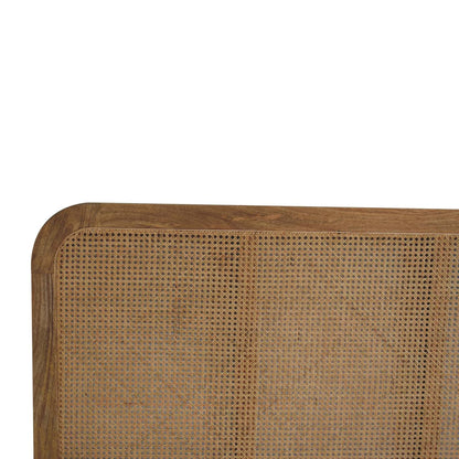 Rattan Bed. 100% Solid Mango Wood