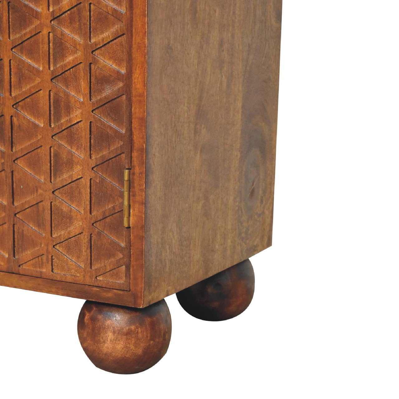 Chestnut Dice Cabinet 100% Solid Mango Wood