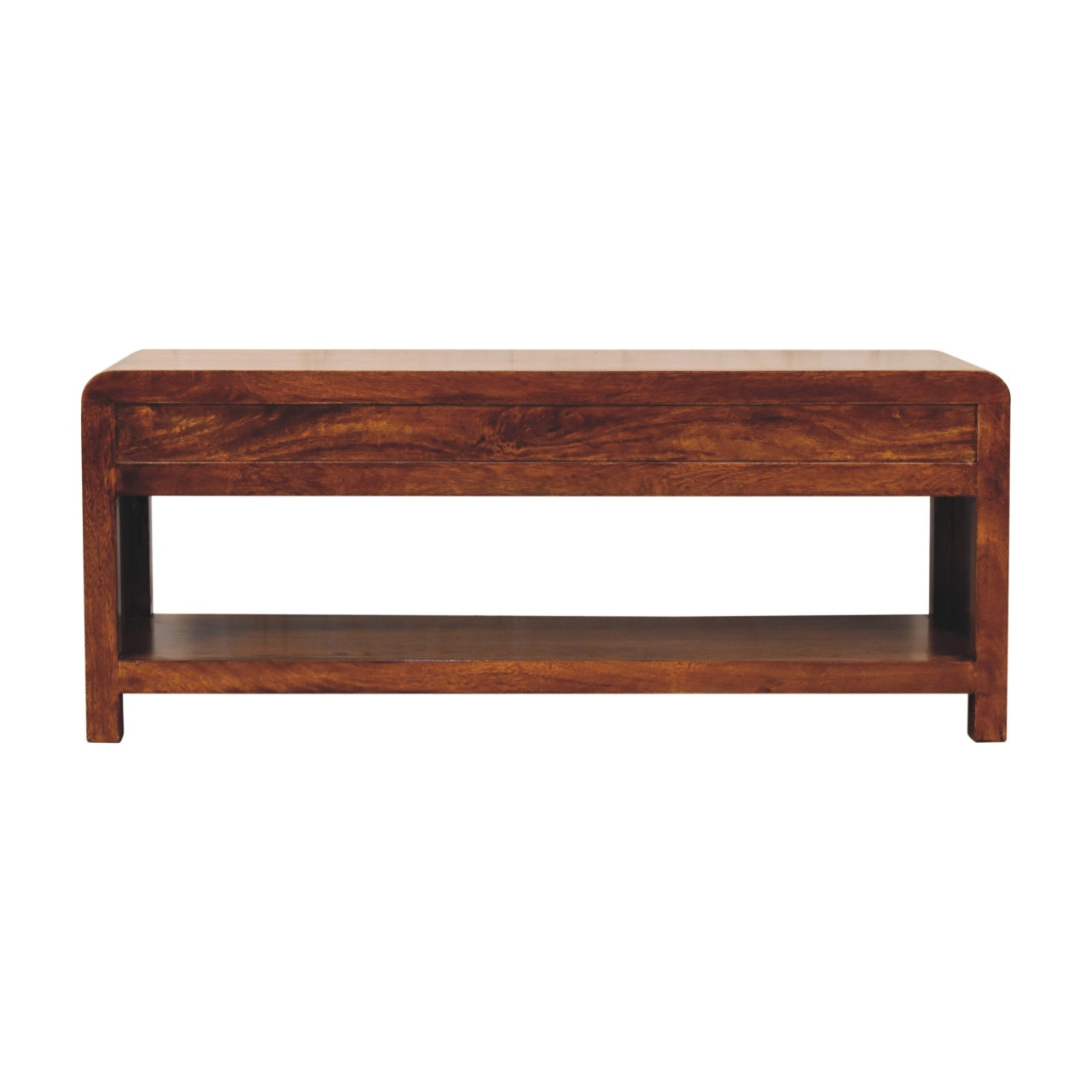 Aspen Media Unit 100% Solid Wood Mango