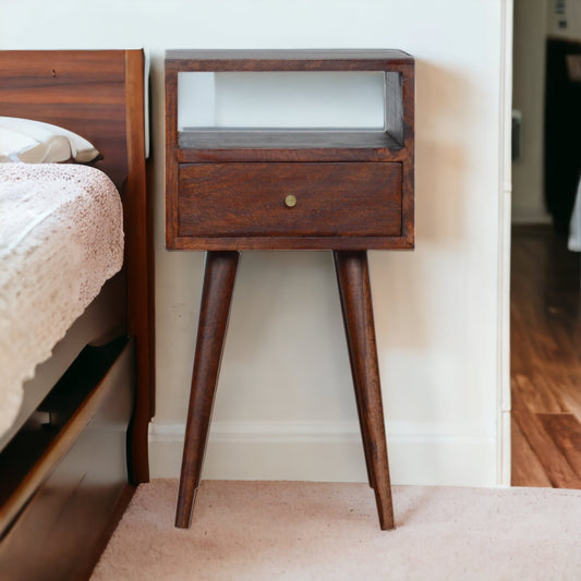 Mini Cherry Bedside. 100% Solid Mango Wood