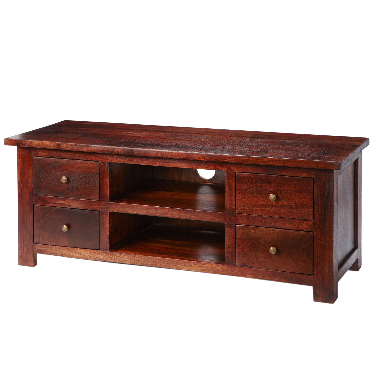 Jaipur Dark Mango TV Cabinet Solid Mango Wood