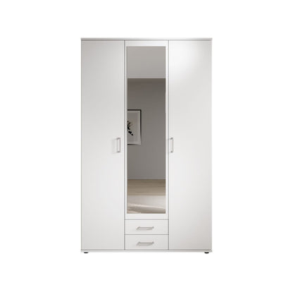 Karl Hinged Door Wardrobe 120cm White or Oak Sonoma