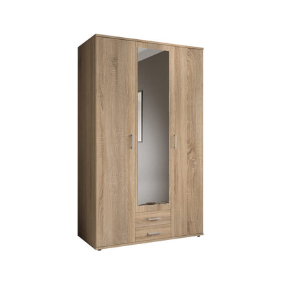 Karl Hinged Door Wardrobe 120cm White or Oak Sonoma