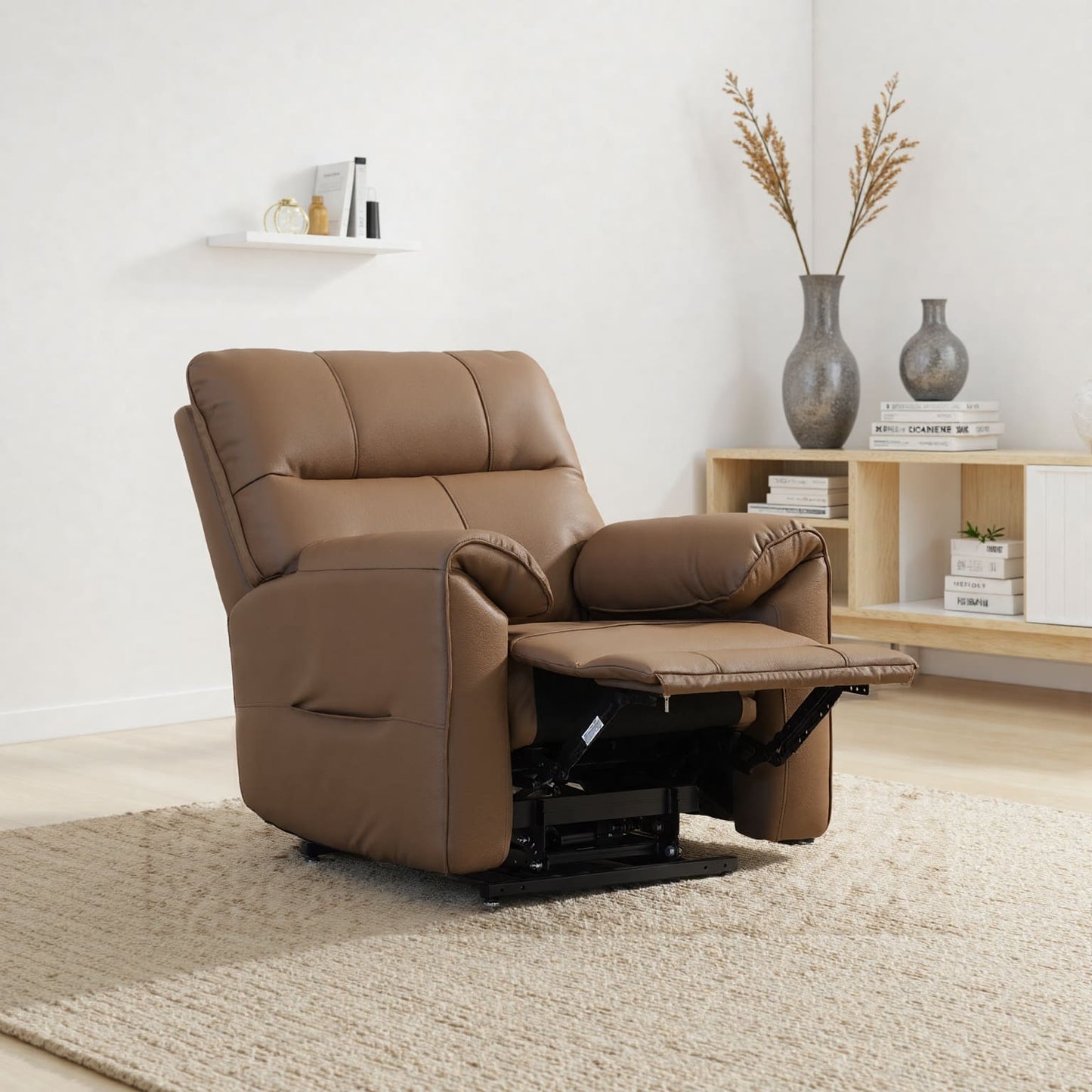 Knightsbridge Leather Recliner - Dual Motor with Heating & Massage
