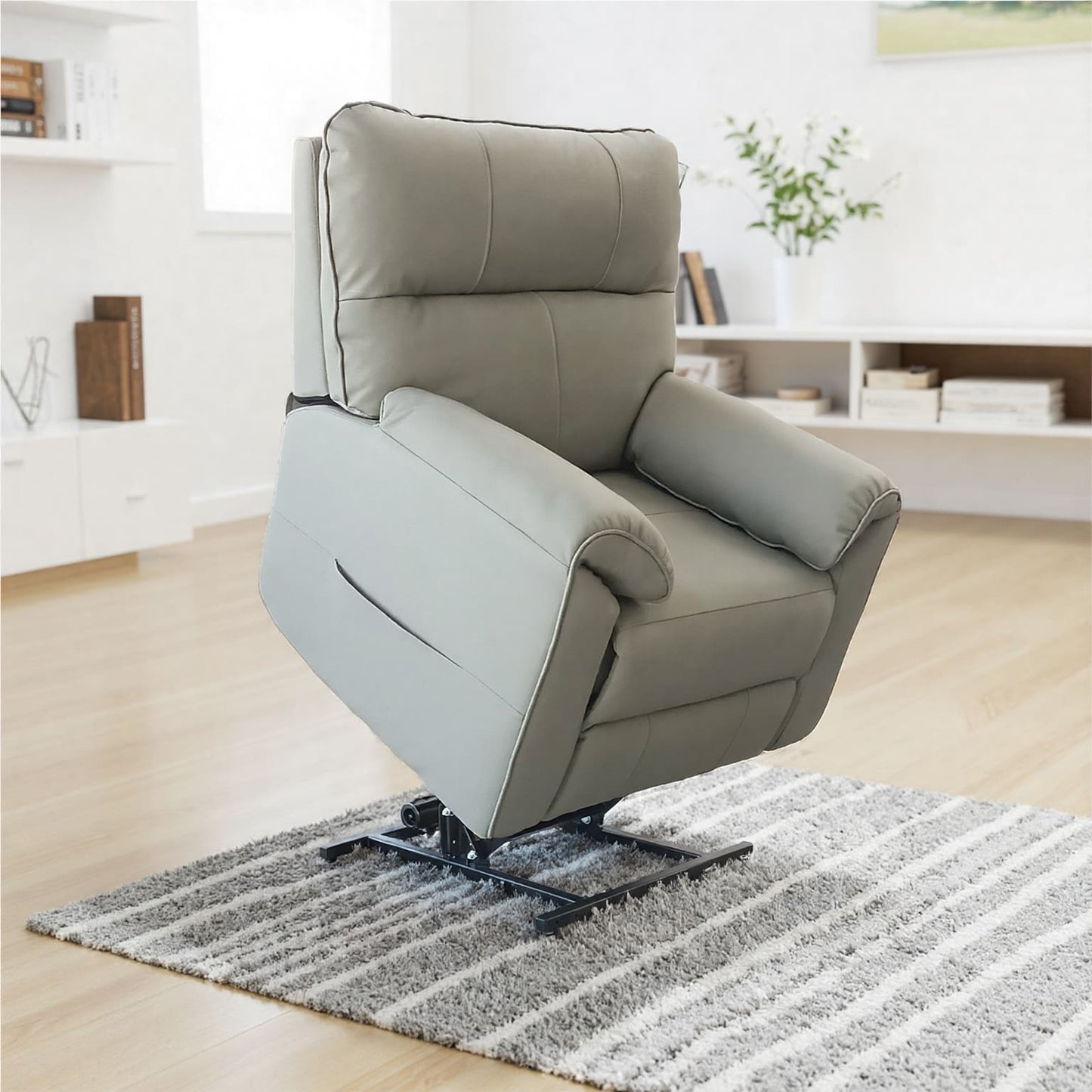 Knightsbridge Leather Recliner - Dual Motor with Heating & Massage