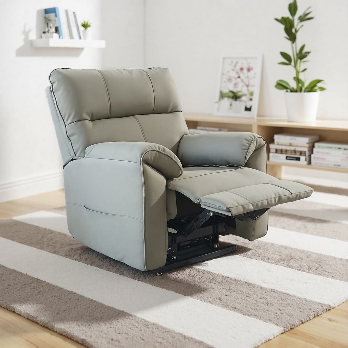 Knightsbridge Leather Recliner - Dual Motor with Heating & Massage