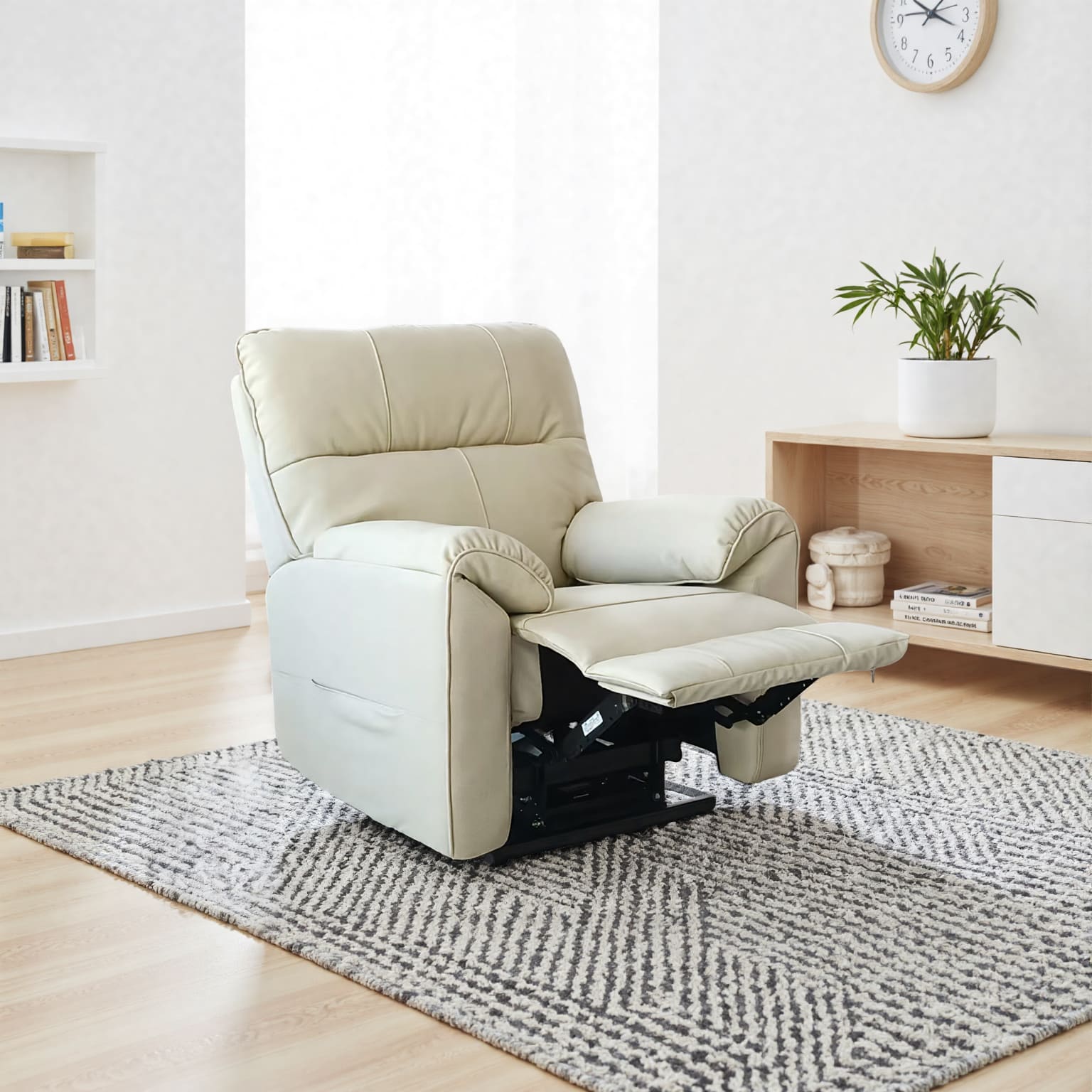 Knightsbridge Leather Recliner - Dual Motor with Heating & Massage