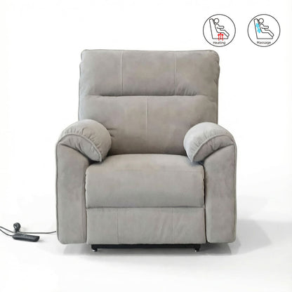 Knightsbridge Recliner - Dual Motor Light or Dark Grey Fabric