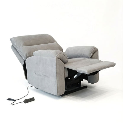 Knightsbridge Recliner - Dual Motor Light or Dark Grey Fabric