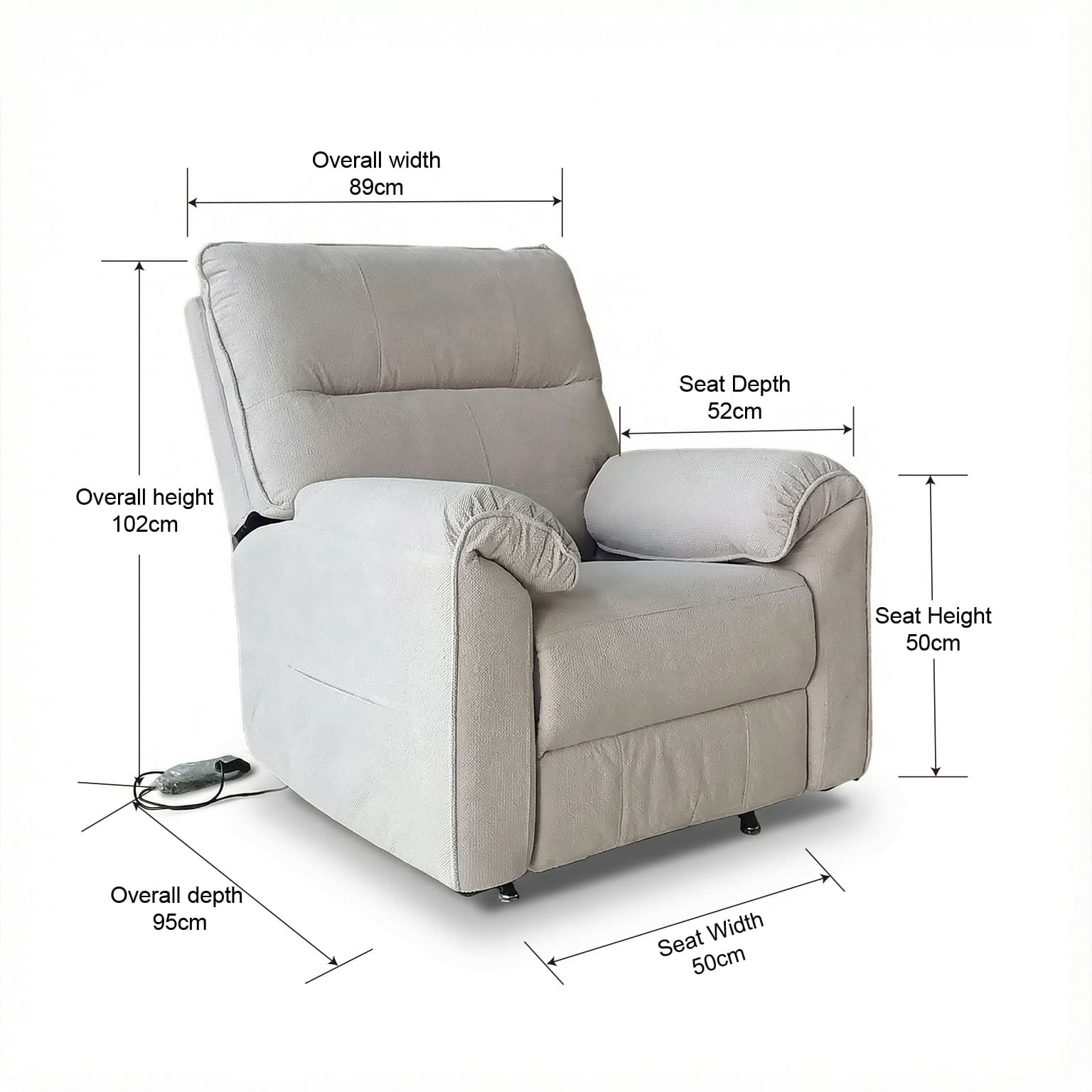 Knightsbridge Recliner - Dual Motor with Heating & Massage