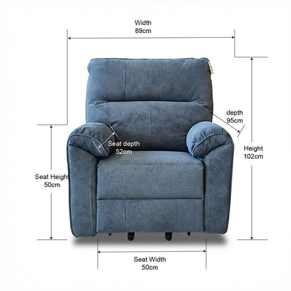 Knightsbridge Recliner - Single Motor Midnight Blue