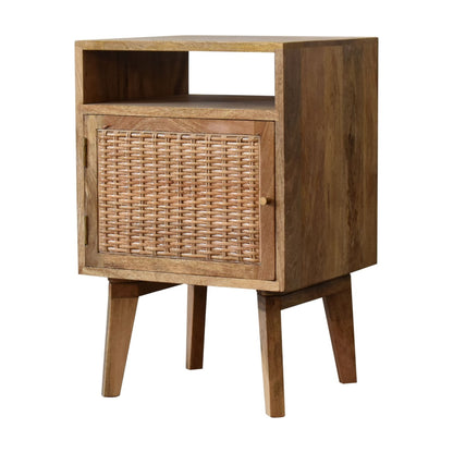 Knit Door Bedside. 100% Solid Mango Wood