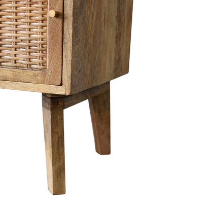Knit Door Bedside. 100% Solid Mango Wood