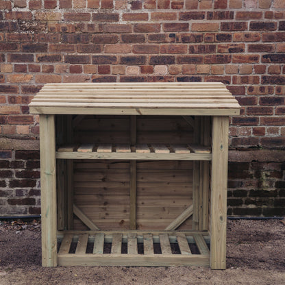 LOG STORE WITH KINDLING SHELF 4ft x 4ft