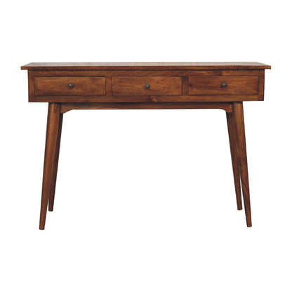 Large  Chestnut Console. 100% Solid Mango Wood