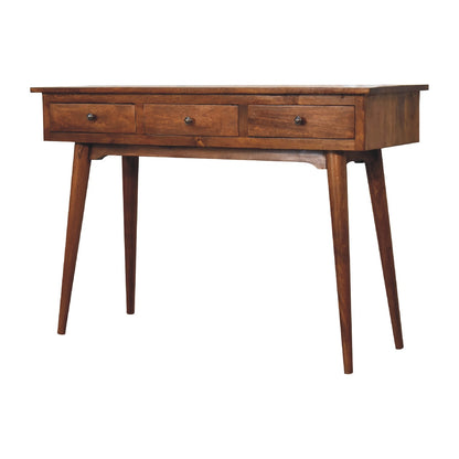 Large  Chestnut Console. 100% Solid Mango Wood