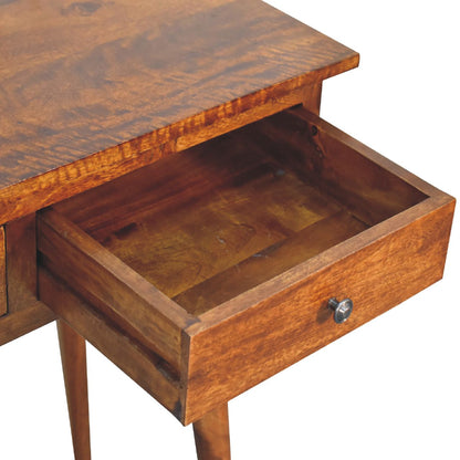 Large  Chestnut Console. 100% Solid Mango Wood