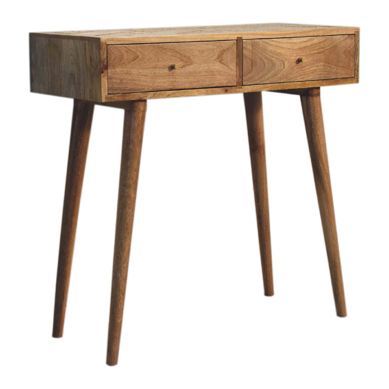 Larissa Aztec Console Table, 100% Solid Mango Wood