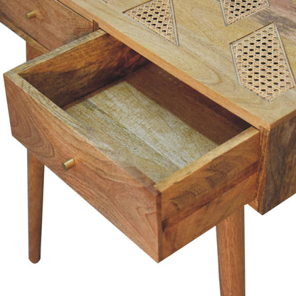 Larissa Aztec Console Table, 100% Solid Mango Wood