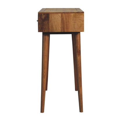 Larissa Aztec Console Table, 100% Solid Mango Wood