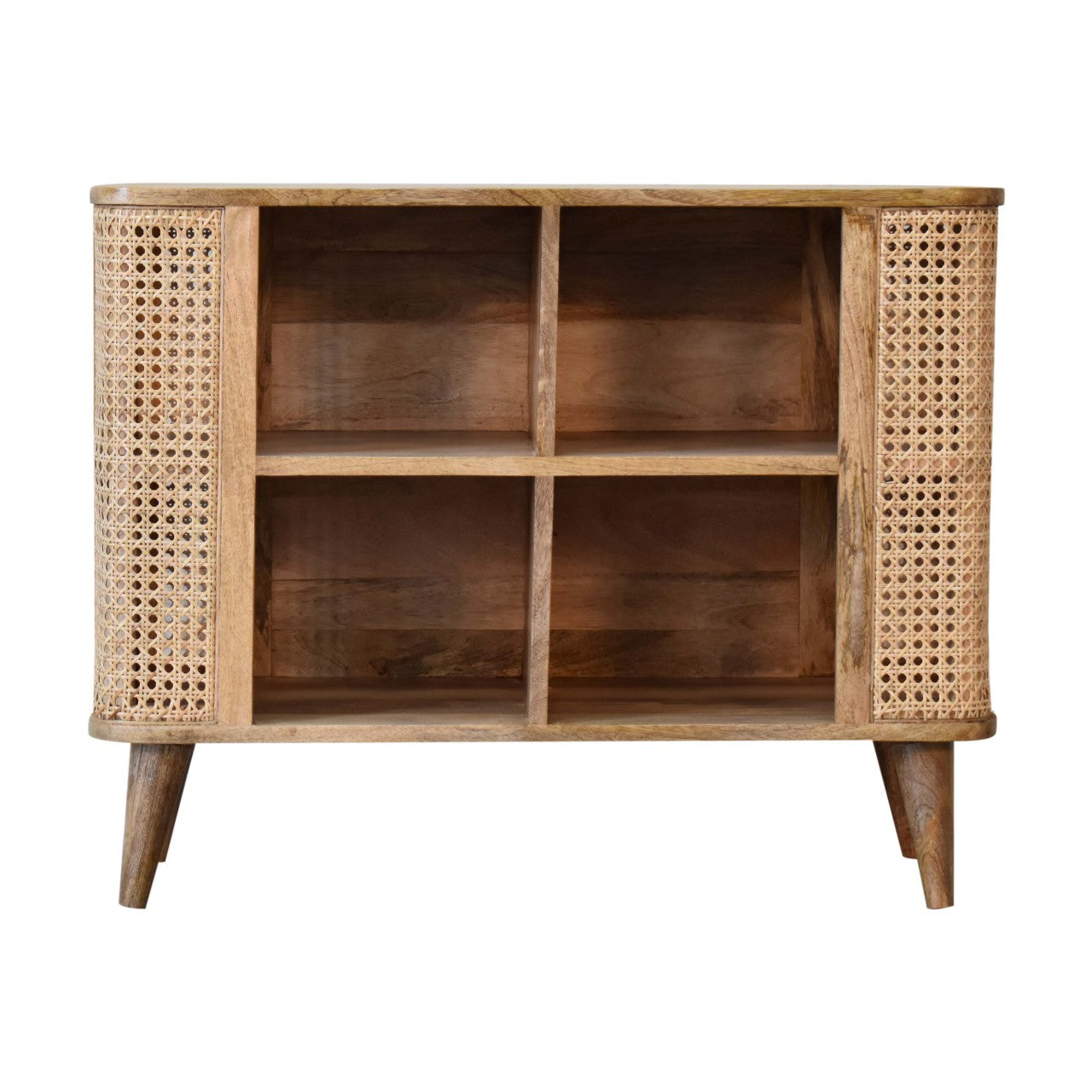 Larissa Open Double Cabinet. 100% Solid Mango Wood