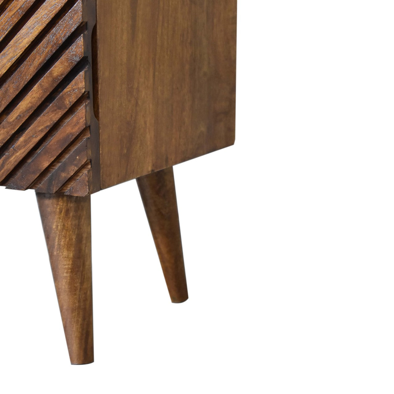 Lille  Chestnut Bedside. 100% Solid Mango Wood
