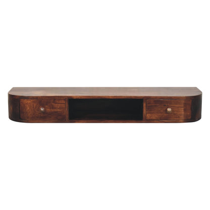 Lunar  Chestnut Console. 100% Solid Mango Wood