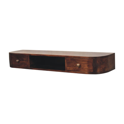 Lunar  Chestnut Console. 100% Solid Mango Wood