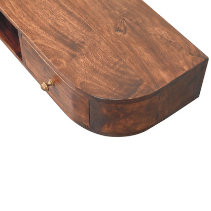 Lunar  Chestnut Console. 100% Solid Mango Wood