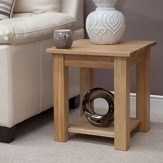 Lyon Lamp Table. 100% Solid Oak