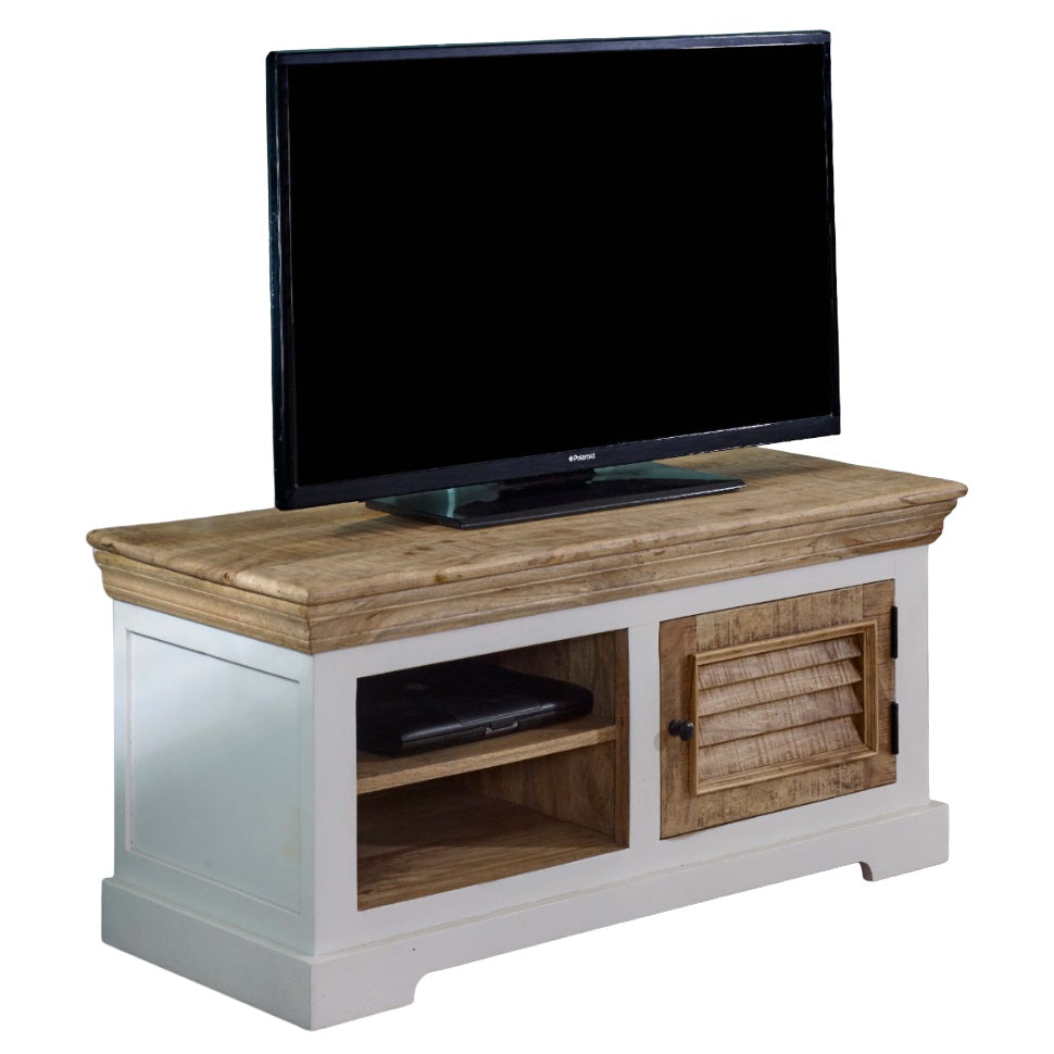 Alfie Wood Tv Cabinet/Bench/Shoe Rack Up to 43" 100% Eco Sourced Wood