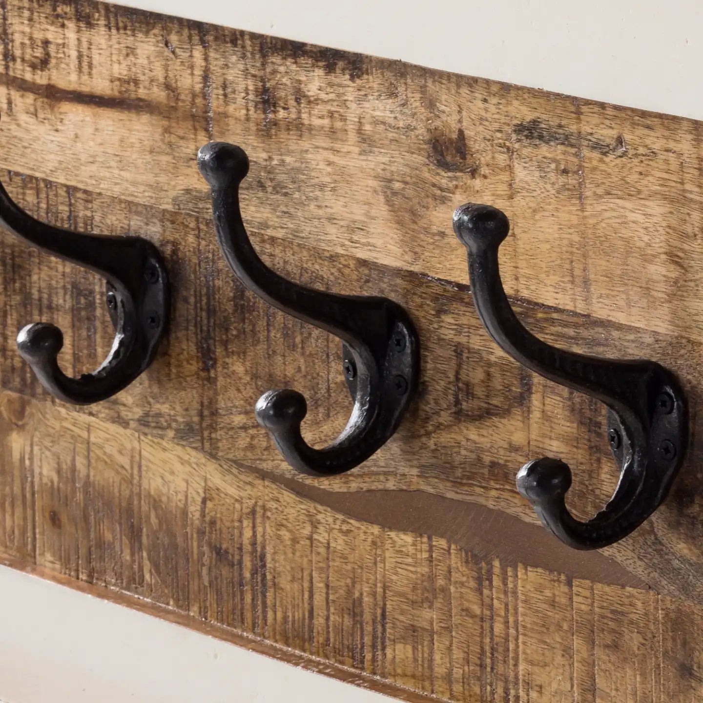 Alfie Wood Hook/Coat Hanger Wall 100% Eco Sourced Mango Wood