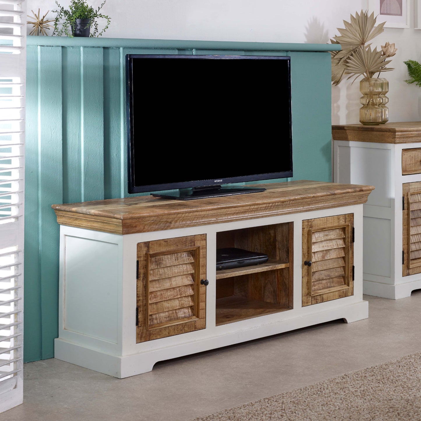 Alfie Tv Cabinet Up to 57" Solid Mango Wood