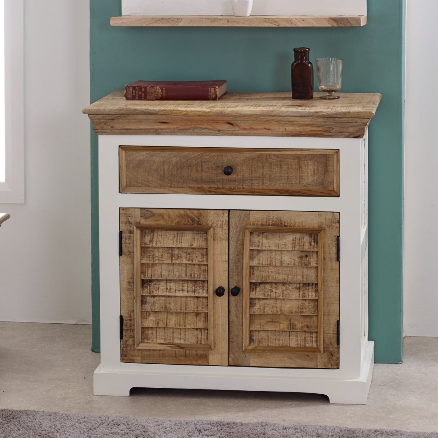 Alfie Wood Sideboard - 1 Drawer & 2 Doors 100% Eco Sourced Mango Wood