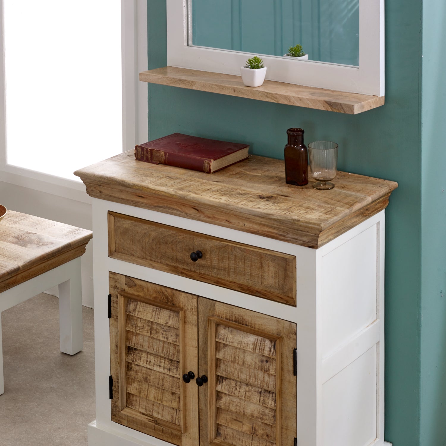 Alfie Wood Sideboard - 1 Drawer & 2 Doors 100% Eco Sourced Mango Wood