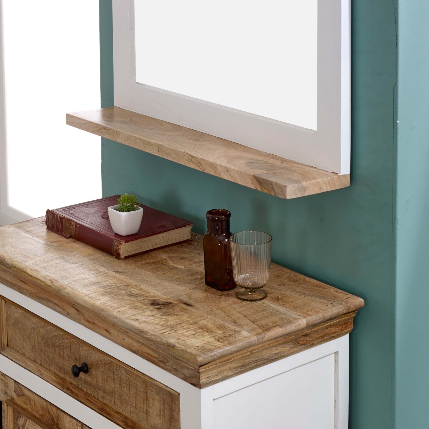 Alfie Wood Sideboard - 1 Drawer & 2 Doors 100% Eco Sourced Mango Wood