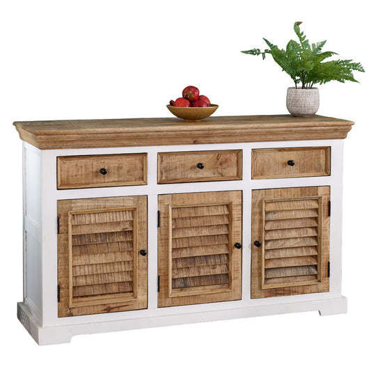 Alfie Wood Sideboard - 3 Drawers & 3 Doors