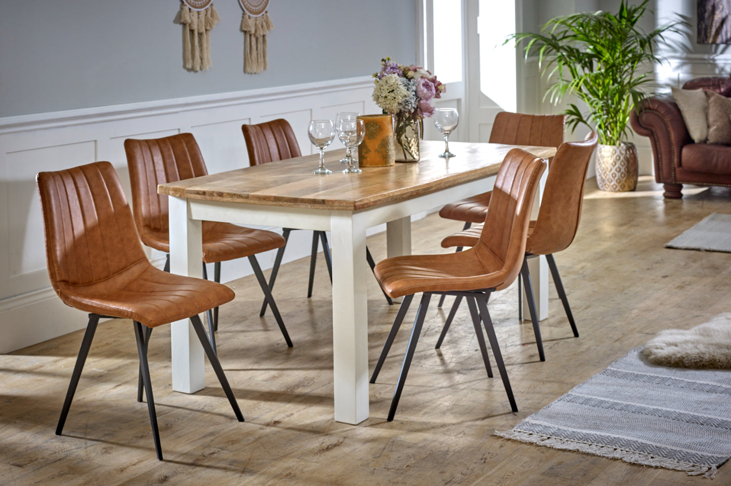 Alfie Dining Table 170cm Solid Mango Wood