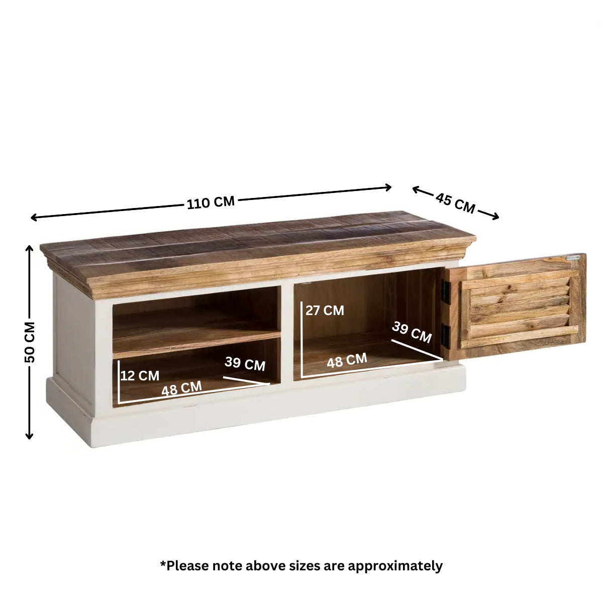 Alfie Wood Shoe Rack Up to 43" 100% Eco Sourced Mango Wood