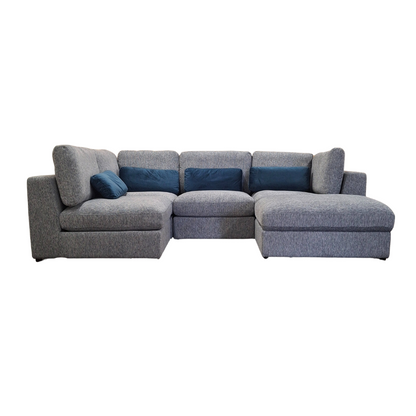 Madison U Shape Sofa Blue or Light Grey
