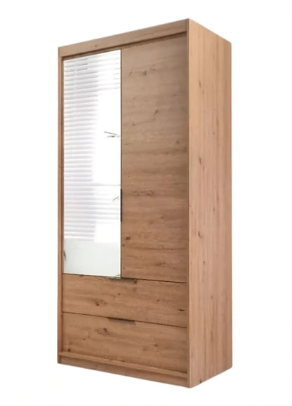 Mallorca W105cm Wardrobe White or Oak Sonoma