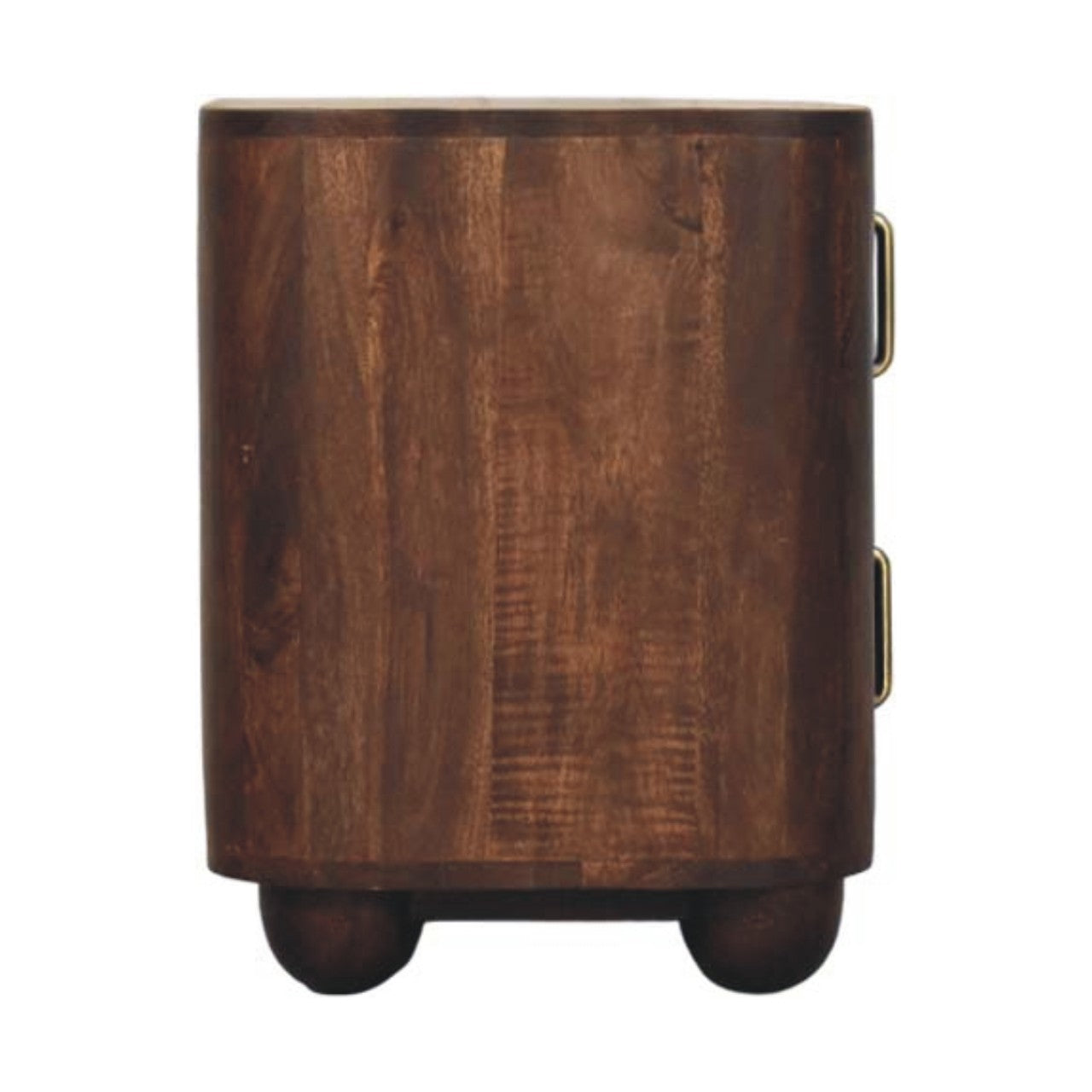 Marlowe Fluted Nightstand. 100% Solid Mango Wood