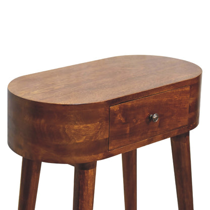 Mini Albion Chestnut Console. 100% Solid Mango Wood