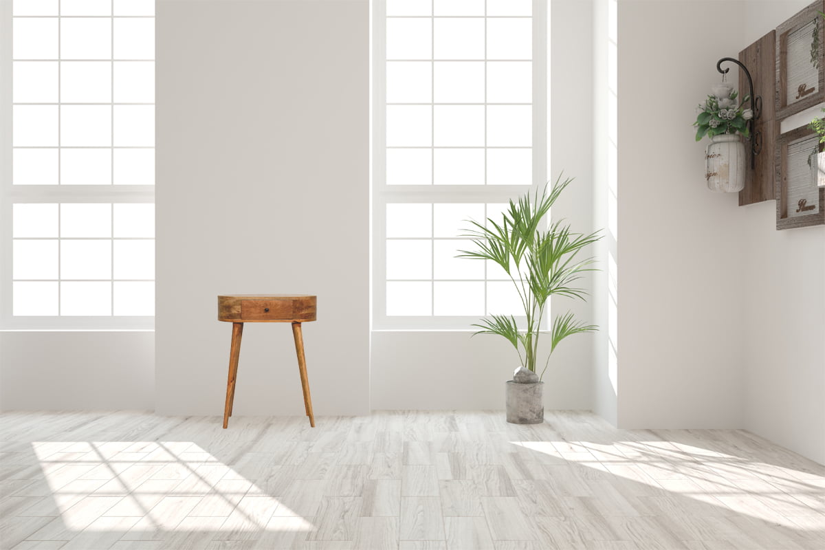 Mini Albion Oak-ish Console. 100% Solid Mango Wood